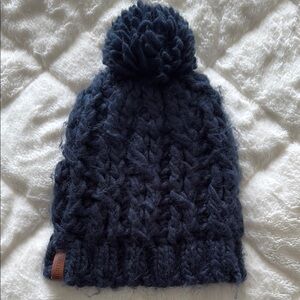 Burton Navy Knit Pom-Pom Beanie